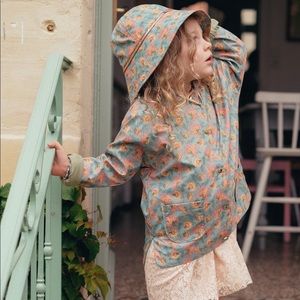 Louise Misha matching kid Misha Manoukia rain coat and granima hat size 4 or 5